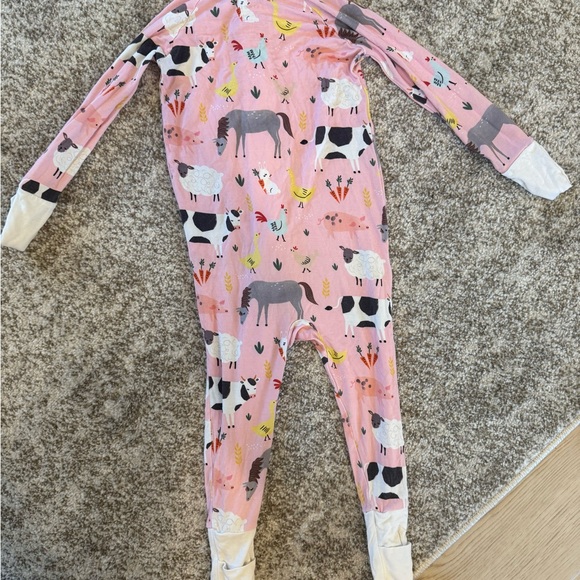 Little Sleepies Farm Animal Print Kids Onesie - Picture 2 of 3